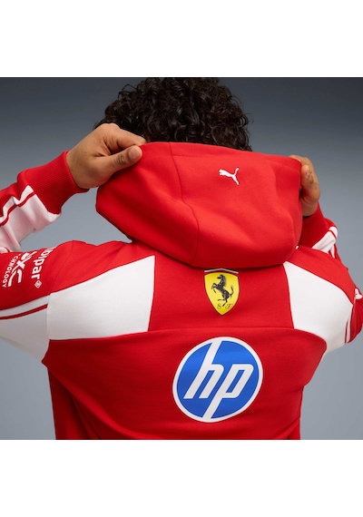 Puma Scuderıa Ferrarı Hp Replıca Unısex Kapüşonlu Sweatshırt 713825 01 Kırmızı