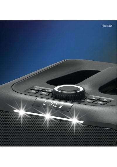 Ilkeshop Konfulon F39 25w Sürücülü Rgb Işıklı 2 Adet Mikrofonlu Bluetooth 5.3 Kablosuz Hoparlör Si