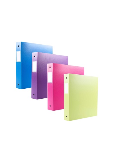 3 Yüzük Binder, 1 İnç Capacidad, Opaco, Ölçüler Carta, Paket De 4, Azul, Pembe, Morado, Verde 50162 6497
