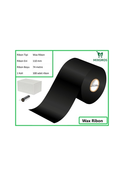 110x74 Metre Wax Ribon 100 Adet