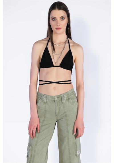 Bpf Normal Bel Wide Leg Kargo Pantolon-haki Haki
