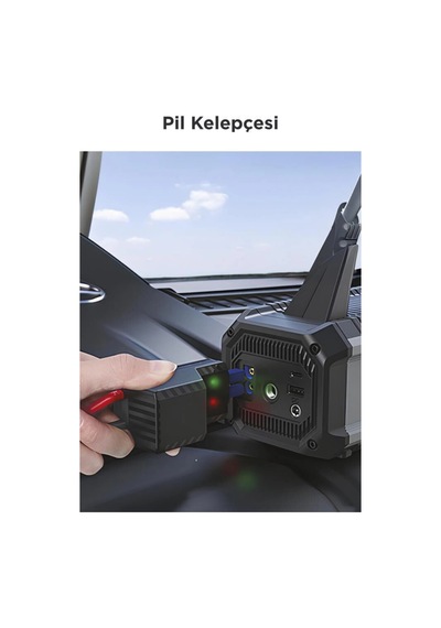 Torima Aps-01 Taşınabilir Lastik Şişirme Pompası Ve 8000mah Akü Takviye Seti