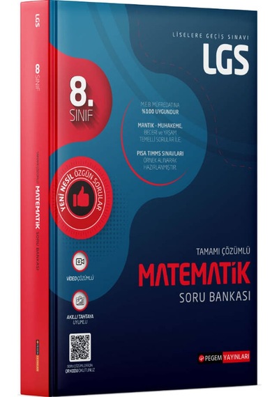 Pegem Akademi 2022 LGS Matematik Soru Bankası