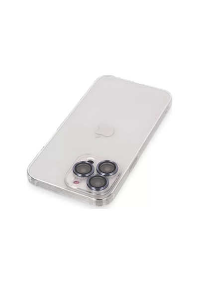 Newface Apple Uyumlu iPad iPhone 13 Pro Max Kılıf Luko Lens Silikon - Sierra Blue Mavi