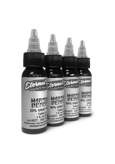 Marshall Bennett Gray Wash 4'lü Set - Eternal Ink - 1oz/30ml