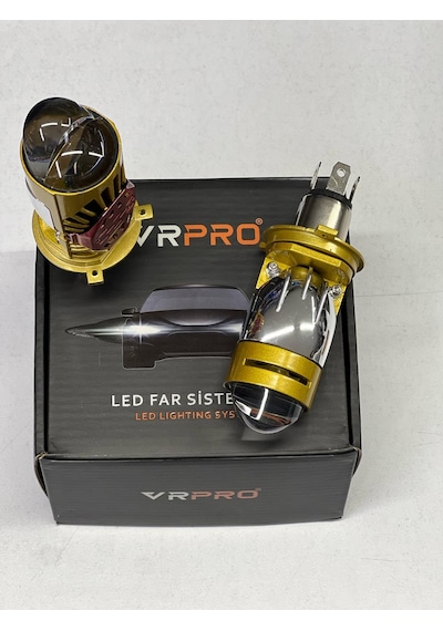 Vr Pro H4 Lens Mercek Yüksek Işık Şimşek Etkili 12v 24v