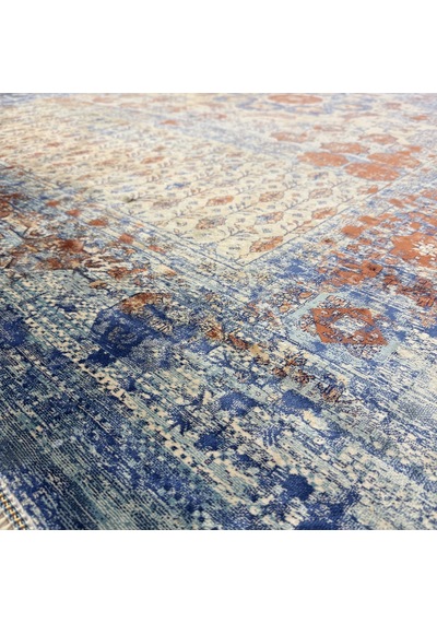 Hoom Rugs Tebriz Tr10 150 Tarak Makina Halısı Mavi Renkli