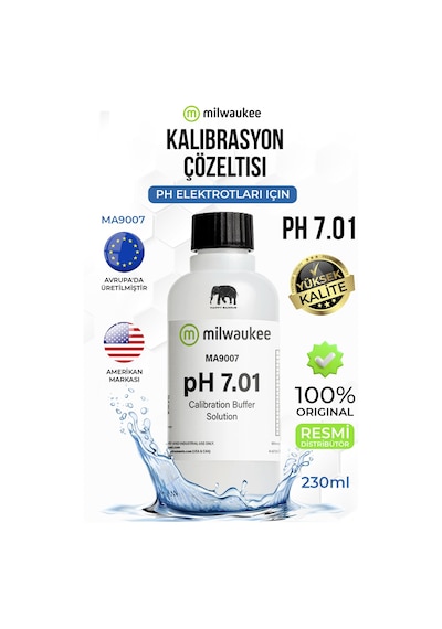 Milwaukee Ma9007 Ph 7.01 Kalibrasyon Solüsyonu 230 Ml