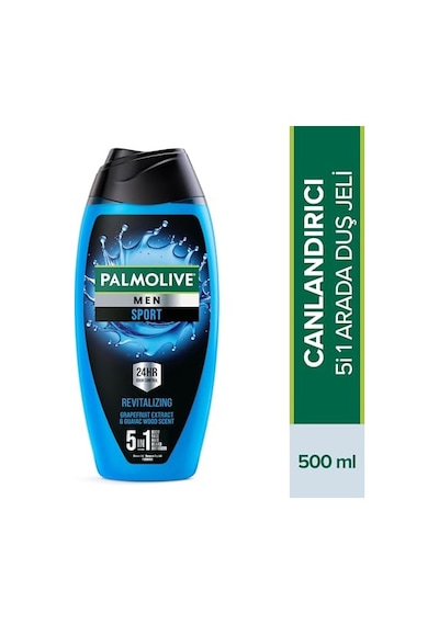 Palmolive Men Sport 5'i 1 Arada Canlandırıcı Erkek Duş Jeli 500 Ml Acai Üzümü