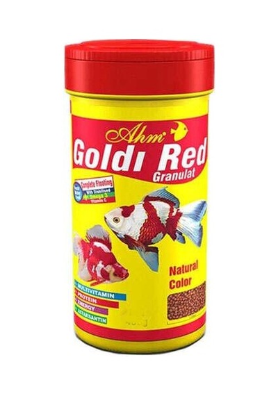 Ahm Goldi Red Granulat Japon Balık Yemi 250 Ml