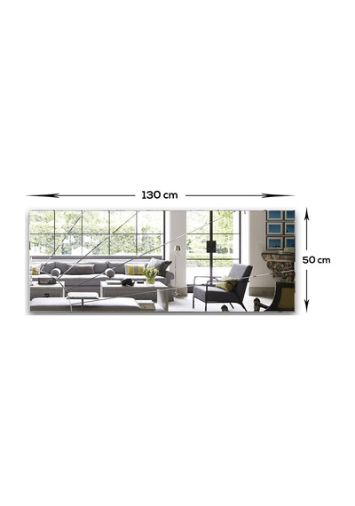 Decorita Düz Güneş Desen Kanallı 130x50CM Cam