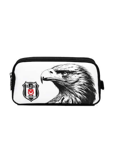 Tr İki Gözlü Erkek Çocuk Kartal Baskılı Beyaz Okul Kalem Çantası/kalemlik - 26364 Genel