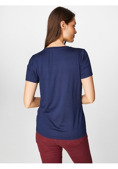 Faik Sönmez Kadın Kısa Kol T-shirt B00001 Lacivert