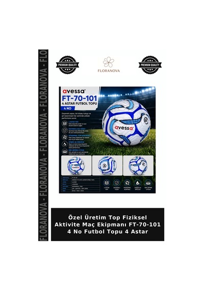 Özel Üretim Top Fiziksel Aktivite Maç Ekipmanı Ft-70-101 4 No Futbol Topu 4 Astar Çok Renkli