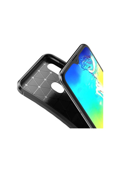 Samsung Uyumlu Galaxy A20e Kılıf Zore Negro Silikon Kapak Kahverengi