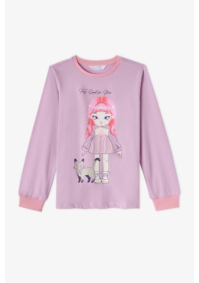 Penti Kız Çocuk Lila Starlit Friends Pamuklu Uzun Kollu 2li Pijama Takımı Penti Kız Çocuk Lila Starlit Friends Pamuklu Uzun Kollu 2li Pijama Takımı