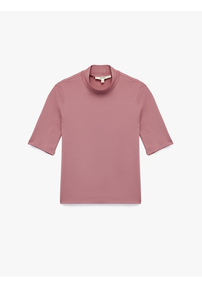 Koton Slim Fit Pamuklu 3/4 Kol Dik Yaka Tişört Pembe 6wak50171ek Gül Koton Slim Fit Pamuklu 3/4 Kol Dik Yaka Tişört Pembe 6wak50171ek Gül