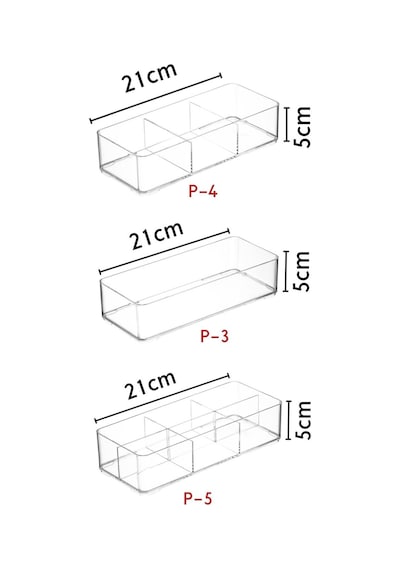 Nandy Home 3 Parça Çekmece İçi, Çok Amaçlı Düzenleyici Organizer Seti