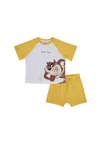 Civil Baby Taz Baskılı 6-18 Ay Takım - Beyaz