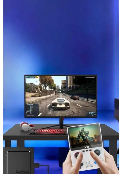 Mey İthalat Çocuklara Özel 666 Oyunlu X6 Atari Video İzleme Ve Müzik Dinleme