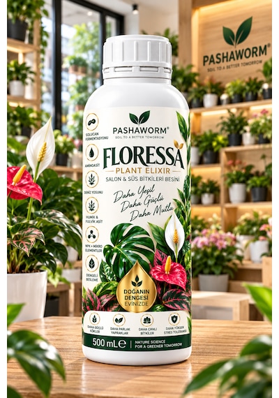 Pashaworm Floressa Salon Ve Süs Bitkileri Besini 500 Ml