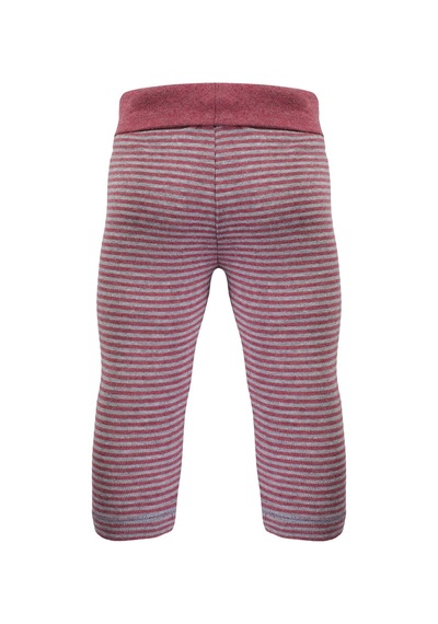 Organicera Organik Tayt, Çizgili , Bordo-grey
