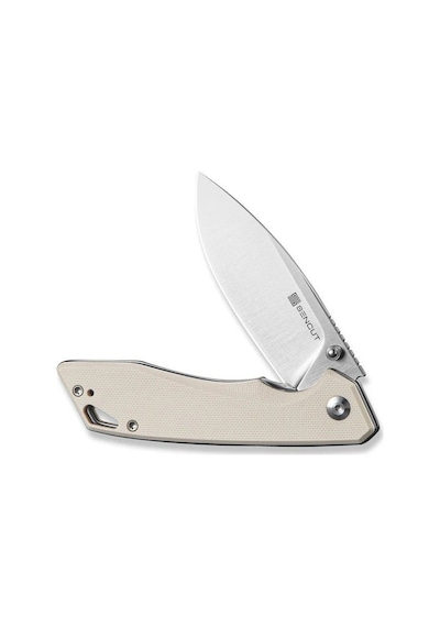 Sencut Stratex Ivory G10 Handle Satin Finished 9cr18mov Blade Kamp Çakı Krem