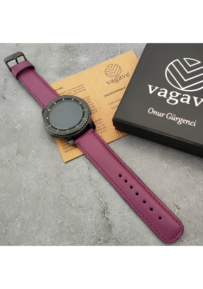 Vagave Samsung Uyumlu Active / Watch / Gear 20 Mm / 22 Mm Deri Kordon (498118366)