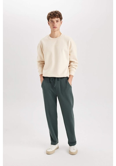 DeFacto Boxy Fit Bisiklet Yaka Baskılı Sweatshirt X8282AZ24AUBG700 Bej