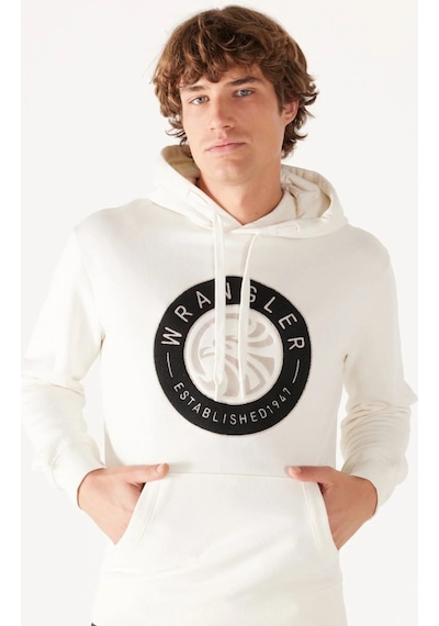 Wrangler Erkek Sweat W232239102 Beyaz