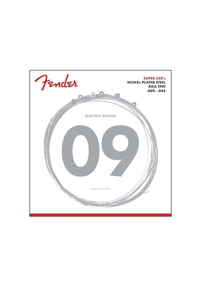 Fender Super 250 Nickel Plated Steel Ball End 250l .009-.042 Elektro Gitar Teli