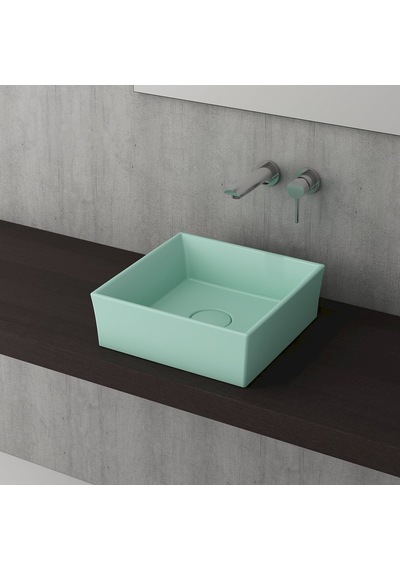 Bocchi Vessel Tezgah Üstü Lavabo 38X38 CM Yeşil 1173-033-0125
