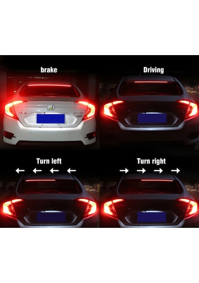 Cam Üstü Animasyonlu Kayar Led Spoiler Altı
