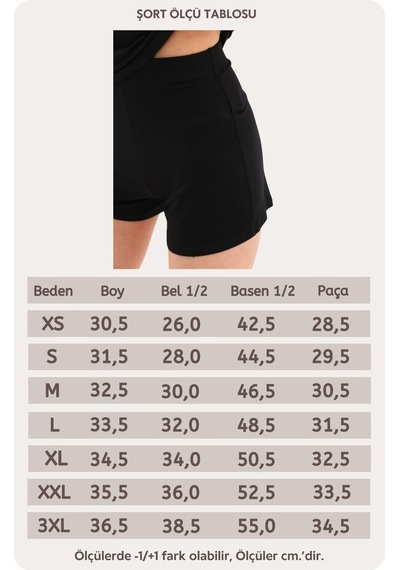 Penyebizden Extra Yumuşak Viskon Şort Home&beach-siyah-siyah Siyah