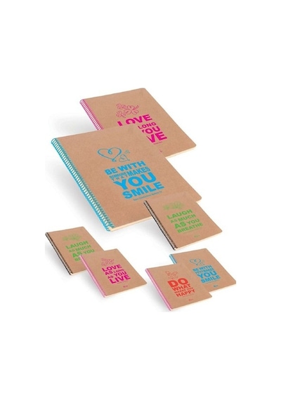 Keskin Color A6 80 Yp. Çizgili Funky Sert Kapak Defter