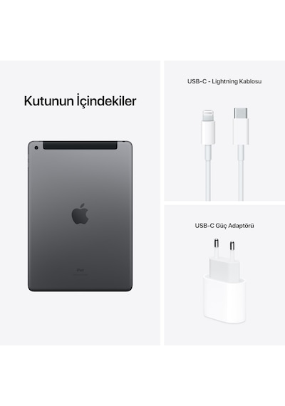Apple iPad 2021 (9. Nesil) Wi-Fi MK2K3TU/A 64 GB 10.2" Tablet Uzay Grisi Apple iPad 2021 (9. Nesil) Wi-Fi MK2K3TU/A 64 GB 10.2" Tablet Uzay Grisi
