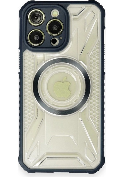 Apple  Uyumlu  iPhone 12 Pro Max Kılıf Prag Magneticsafe Kapak Lacivert