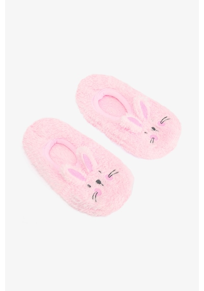 Penti Pembe Kız Çocuk Rabbit Tavşan Nakışlı Aksesuarlı Kaymaz Tabanlı Ev Çetiği