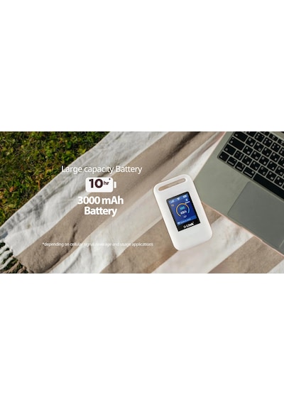 D-link Dwr-932m Cat4 Lte 4g/hspa Wi-fi N300, 3000mah Bataryalı Ve Renkli Lcd Ekranlı Taşınabilir Mobil Router