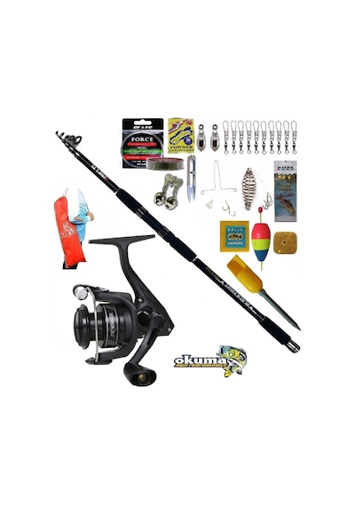 Okuma Revenger Rv-8000a 360cm 100-200gr Black Fight Profesyonel Sazan Kıyı Olta Takımı Seti