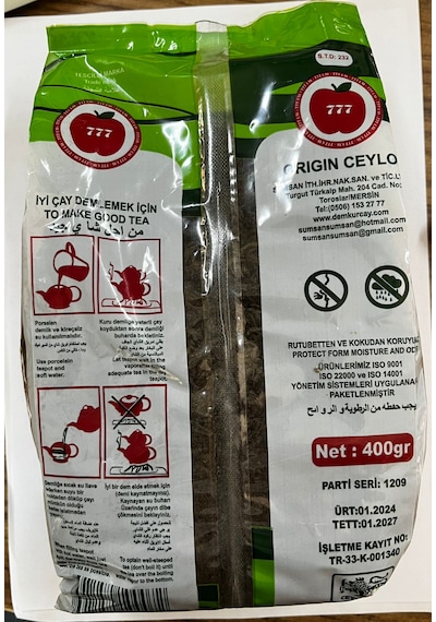 777 İthal Ceylon Siyah Çay 400 G