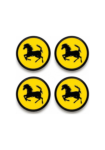 Jant Göbeği Ferrari Uyumlu 58/55 55mm Yuva 4lü Set Sarı 6kol