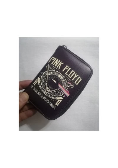 Owlbag Company Owl Bag Metallica Pink Floyd Desenli Tasarım Suni Deri Cüzdan Çok Renkli