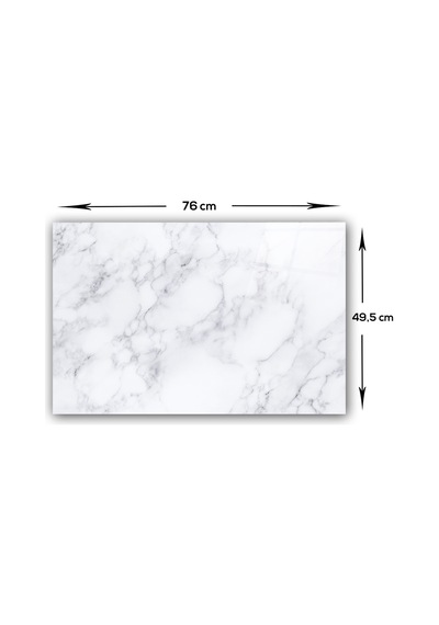 Decorita Klasik Mermer Desenli | Cam Ocak Arkası | 49,5cm x 76cm