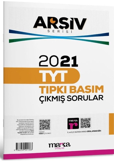 2021 Tyt Arşiv Serisi Tıpkı Basım Çıkmış Sorular Tamamı Video Çözümlü / 9786259501383