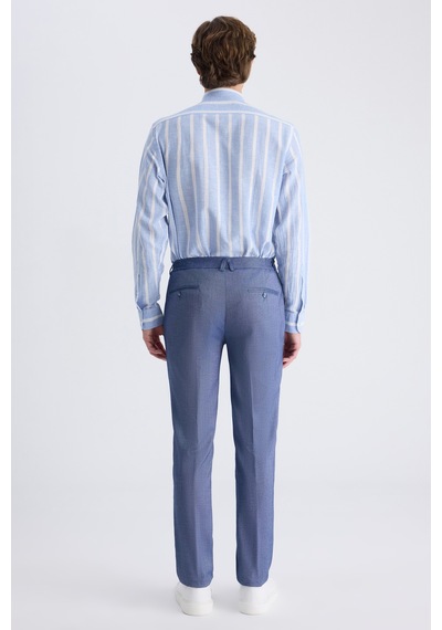 D's Damat Ds Damat Slim Fit Lacivert Armürlü Rayon Jogger Pantolon 2hc03s2053230 101