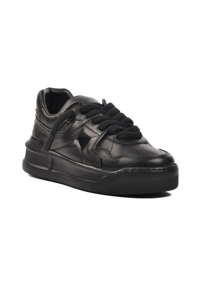 Ayakmod Premium 1306 Siyah Cilt Erkek Sneaker 001