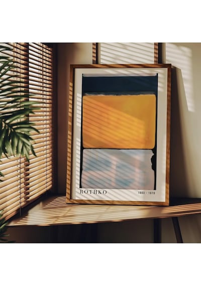 Rothko Çerçevesiz Poster, Modern Dekoratif Çerçevesiz Poster, Tablo, Rothko-4, 21 X 30