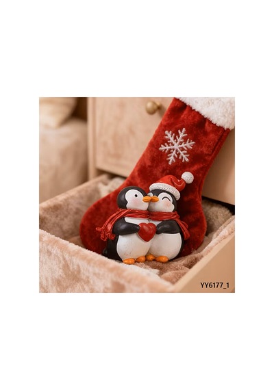 Sevgili Penguenler Mum Biblo Silikon Kalıp