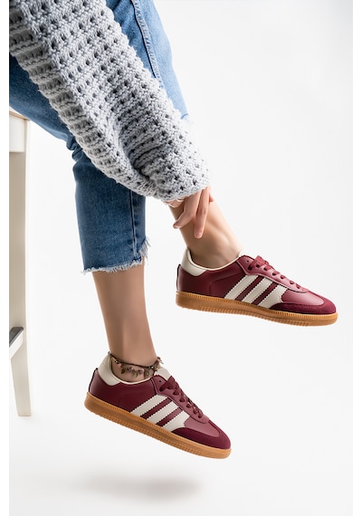 Kadın Bordo Günlük Rahat Taban Spor Ayakkabı Bordo